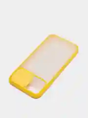 Желтый чехол с защитой шторкой для камеры на iPhone 6s/7/8/Plus/SE/20/X/XS/XR/11/Pro/Max/12/13/айфон