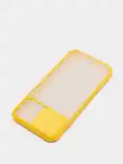 Желтый чехол с защитой шторкой для камеры на iPhone 6s/7/8/Plus/SE/20/X/XS/XR/11/Pro/Max/12/13/айфон