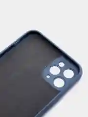 Синий меланж чехол для iPhone, кремовые цвета, мягкий внутри