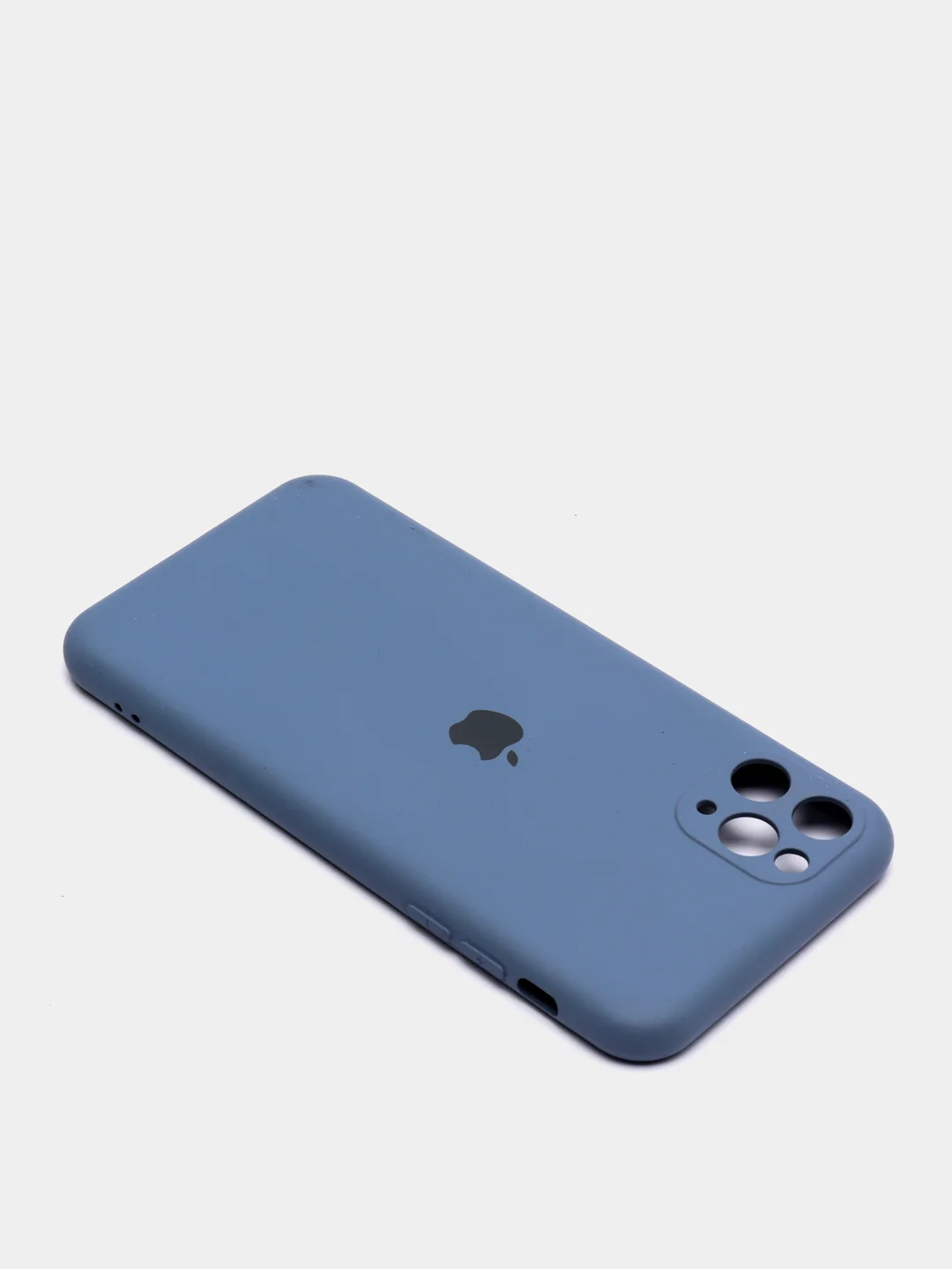 Синий меланж чехол для iPhone, кремовые цвета, мягкий внутри