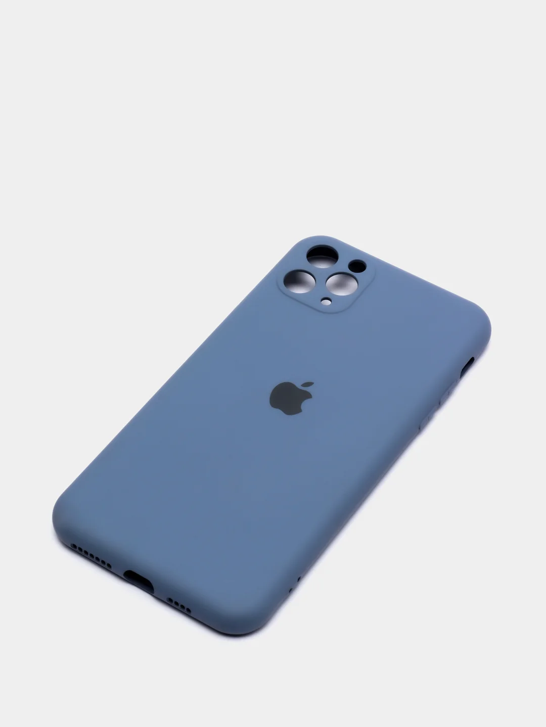 Синий меланж чехол для iPhone, кремовые цвета, мягкий внутри