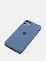 Синий меланж чехол для iPhone, кремовые цвета, мягкий внутри
