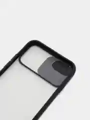 Черный чехол с защитой шторкой для камеры на iPhone 6s/7/8/Plus/SE/20/X/XS/XR/11/Pro/Max/12/13/айфон