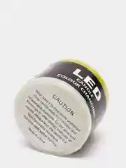 Лайм свеча с led-подсветкой широкая, из парафина, цилиндрическая