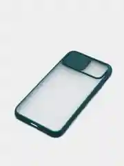 Зеленый чехол с защитой шторкой для камеры на iPhone 6s/7/8/Plus/SE/20/X/XS/XR/11/Pro/Max/12/13/айфон