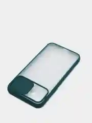 Зеленый чехол с защитой шторкой для камеры на iPhone 6s/7/8/Plus/SE/20/X/XS/XR/11/Pro/Max/12/13/айфон
