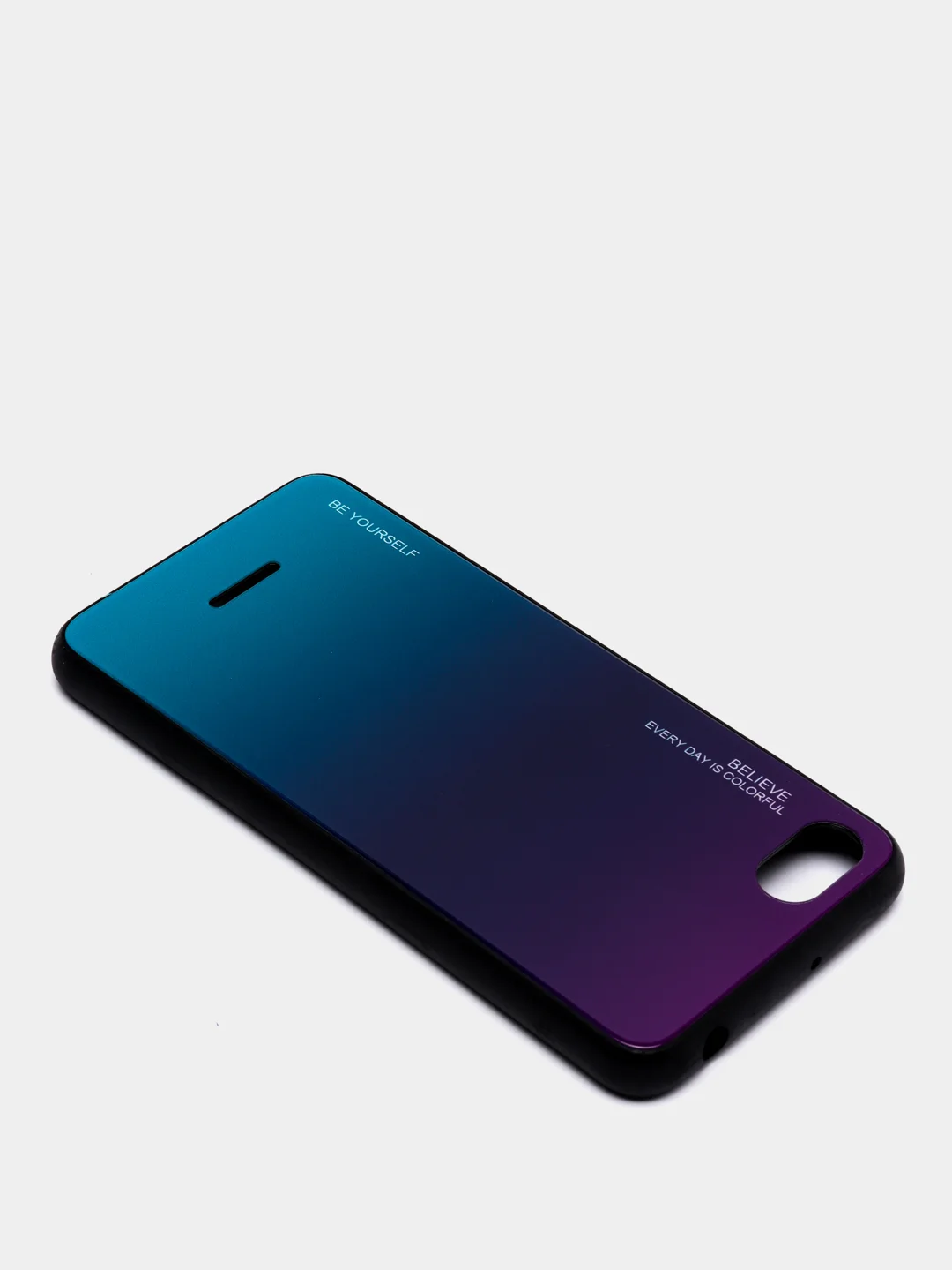 Фиолетовый градиентный чехол из закалённого стекла для Xiaomi Redmi 7A,8A,6A,8,Note 8,7,8T,10,K20,9T