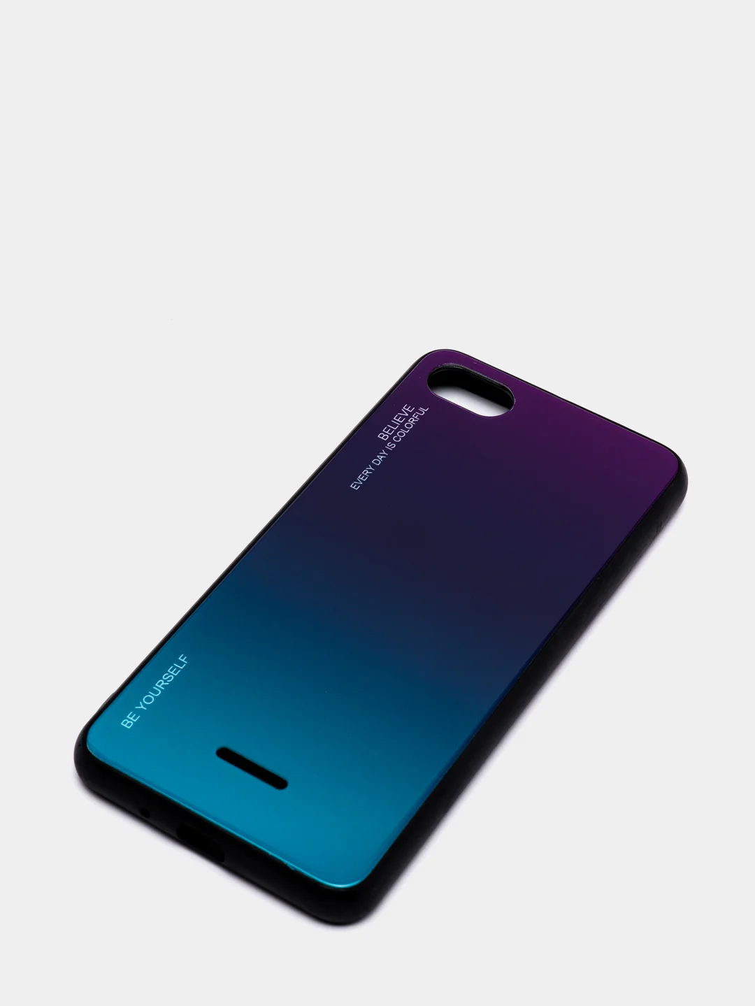 Фиолетовый градиентный чехол из закалённого стекла для Xiaomi Redmi 7A,8A,6A,8,Note 8,7,8T,10,K20,9T