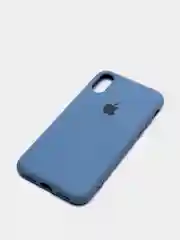 Синий меланж чехол для iPhone, кремовые цвета, мягкий внутри