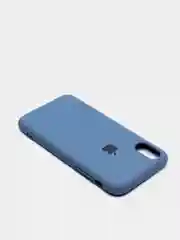 Синий меланж чехол для iPhone, кремовые цвета, мягкий внутри