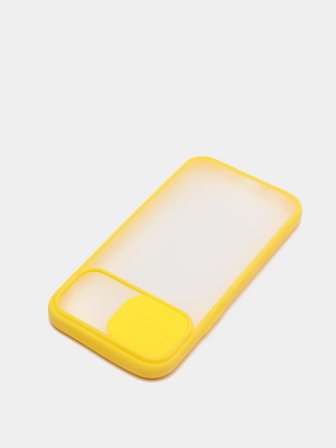Желтый чехол с защитой шторкой для камеры на iPhone 6s/7/8/Plus/SE/20/X/XS/XR/11/Pro/Max/12/13/айфон