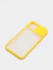 Желтый чехол с защитой шторкой для камеры на iPhone 6s/7/8/Plus/SE/20/X/XS/XR/11/Pro/Max/12/13/айфон