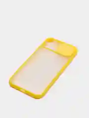 Желтый чехол с защитой шторкой для камеры на iPhone 6s/7/8/Plus/SE/20/X/XS/XR/11/Pro/Max/12/13/айфон