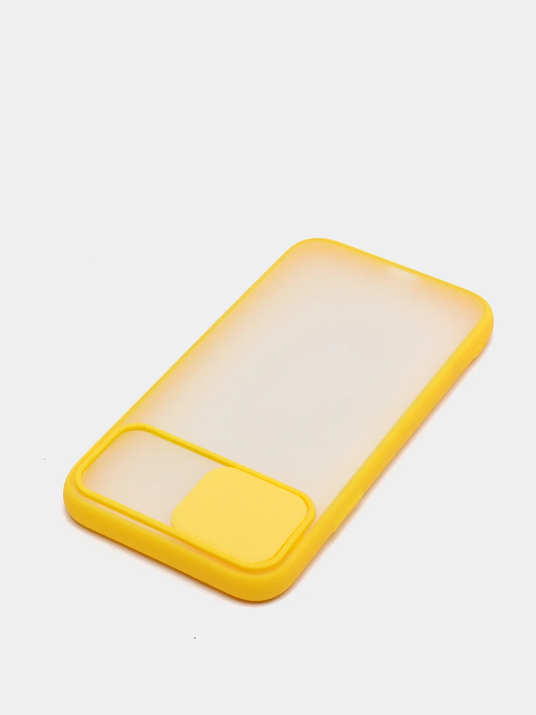 Желтый чехол с защитой шторкой для камеры на iPhone 6s/7/8/Plus/SE/20/X/XS/XR/11/Pro/Max/12/13/айфон