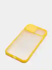 Желтый чехол с защитой шторкой для камеры на iPhone 6s/7/8/Plus/SE/20/X/XS/XR/11/Pro/Max/12/13/айфон