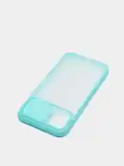 Голубой чехол с защитой шторкой для камеры на iPhone 6s/7/8/Plus/SE/20/X/XS/XR/11/Pro/Max/12/13/айфон