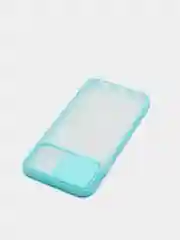 Голубой чехол с защитой шторкой для камеры на iPhone 6s/7/8/Plus/SE/20/X/XS/XR/11/Pro/Max/12/13/айфон