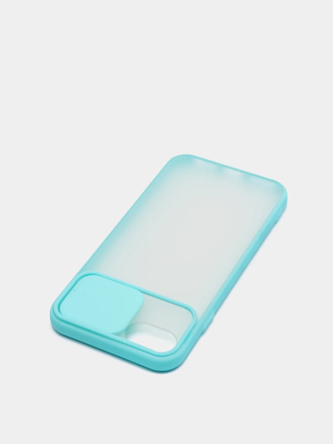 Голубой чехол с защитой шторкой для камеры на iPhone 6s/7/8/Plus/SE/20/X/XS/XR/11/Pro/Max/12/13/айфон