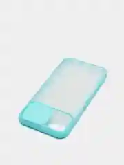 Голубой чехол с защитой шторкой для камеры на iPhone 6s/7/8/Plus/SE/20/X/XS/XR/11/Pro/Max/12/13/айфон