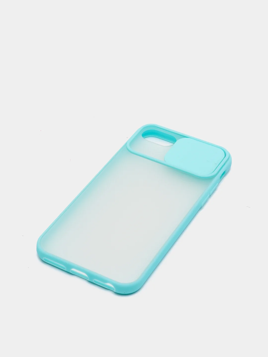 Голубой чехол с защитой шторкой для камеры на iPhone 6s/7/8/Plus/SE/20/X/XS/XR/11/Pro/Max/12/13/айфон