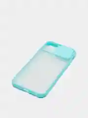 Голубой чехол с защитой шторкой для камеры на iPhone 6s/7/8/Plus/SE/20/X/XS/XR/11/Pro/Max/12/13/айфон