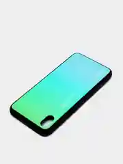 Бирюзовый градиентный чехол из закалённого стекла для Xiaomi Redmi 7A,8A,6A,8,Note 8,7,8T,10,K20,9T