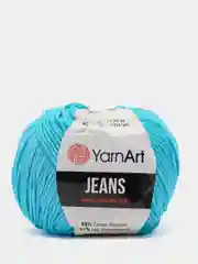 Голубой пряжа YarnArt Jeans (ЯрнАрт Джинс)