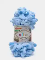 Небесно-голубой пряжа Alize Puffy (Ализе Пуффи)