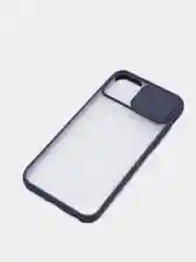 Синий чехол с защитой шторкой для камеры на iPhone 6s/7/8/Plus/SE/20/X/XS/XR/11/Pro/Max/12/13/айфон