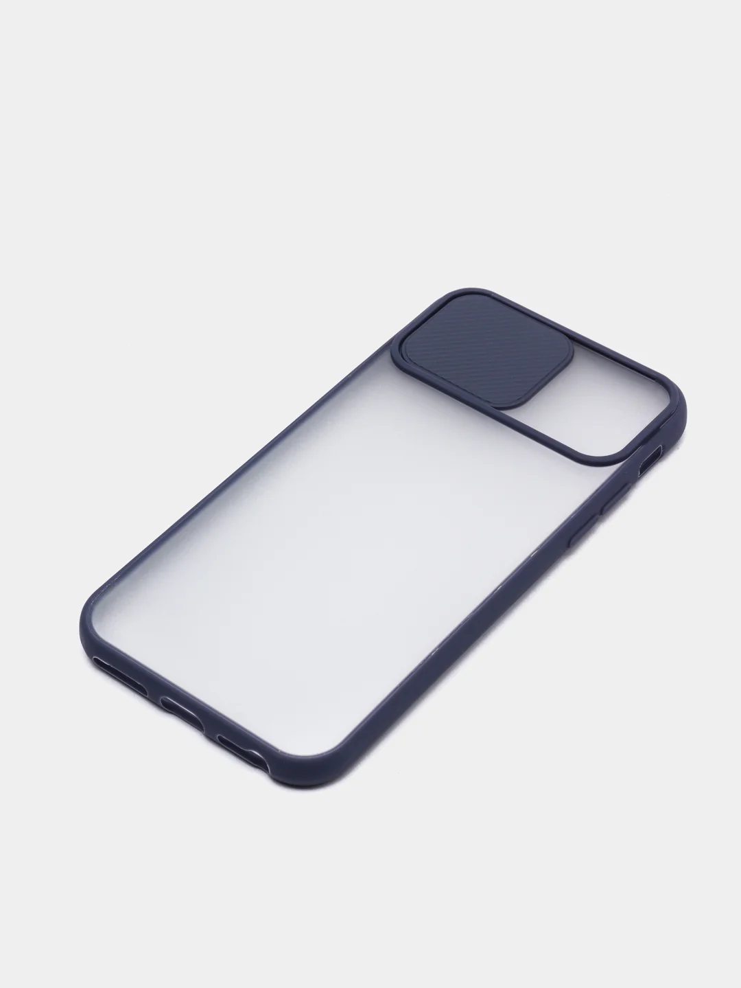 Синий чехол с защитой шторкой для камеры на iPhone 6s/7/8/Plus/SE/20/X/XS/XR/11/Pro/Max/12/13/айфон