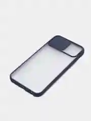 Синий чехол с защитой шторкой для камеры на iPhone 6s/7/8/Plus/SE/20/X/XS/XR/11/Pro/Max/12/13/айфон