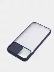 Синий чехол с защитой шторкой для камеры на iPhone 6s/7/8/Plus/SE/20/X/XS/XR/11/Pro/Max/12/13/айфон