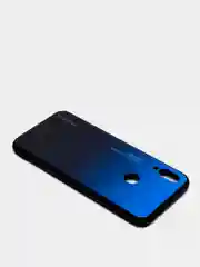 Синий градиентный чехол из закалённого стекла для Xiaomi Redmi 7A,8A,6A,8,Note 8,7,8T,10,K20,9T