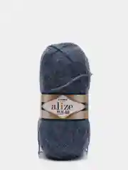 Синий меланж пряжа Alize Angora Real 40 (Ализе Ангора Реал 40)