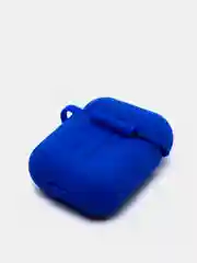 Синий чехол для беспроводных наушников - бокса Airpods