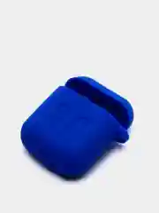 Синий чехол для беспроводных наушников - бокса Airpods