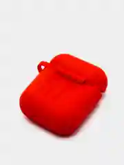 Красный чехол для беспроводных наушников - бокса Airpods