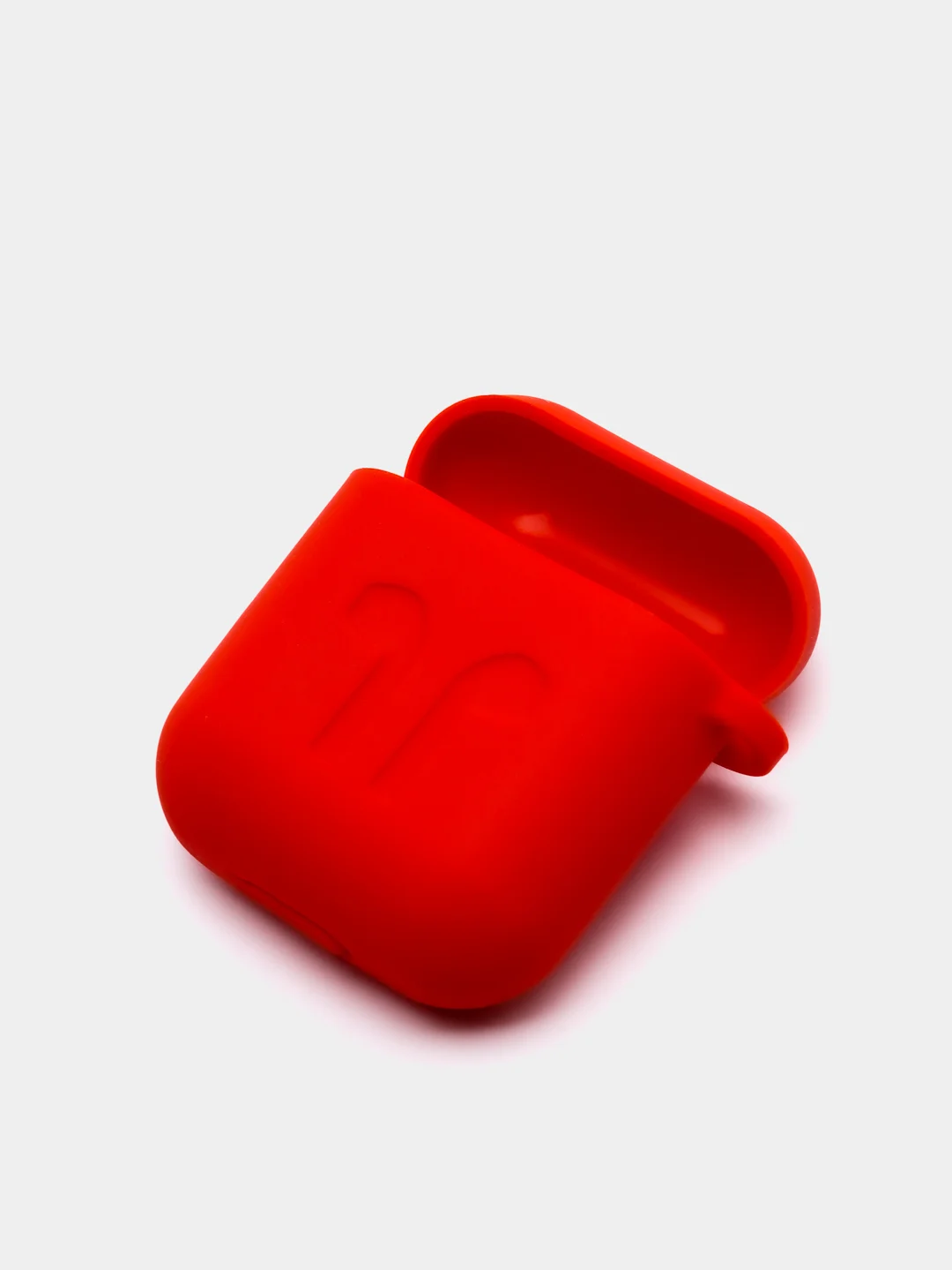 Красный чехол для беспроводных наушников - бокса Airpods