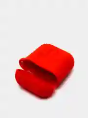 Красный чехол для беспроводных наушников - бокса Airpods