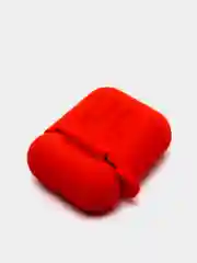 Красный чехол для беспроводных наушников - бокса Airpods