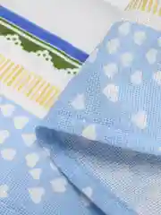 Полотенца кухонные 3 шт., рогожка, хлопок 100%, Виола