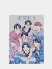 Фиолетовый открытки "K-pop группы"