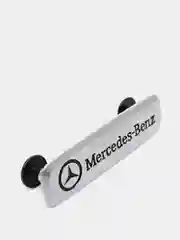 Комплект шильдиков с эмблемой авто "MERCEDES-BENZ" и  4 винтовыми креплениями (Пара)