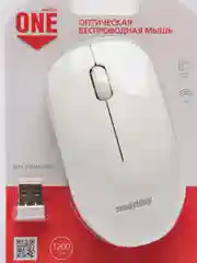 Мышь Smartbuy ONE 370, бело-серая, SBM-370AG-WG, беспроводная