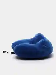 Синий подушка для шеи дорожная, надувная