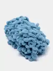 Голубой пряжа турецкая Alize puffy/ петельки / пряжа пальцами / микрополиэстер/ ализе пуффи