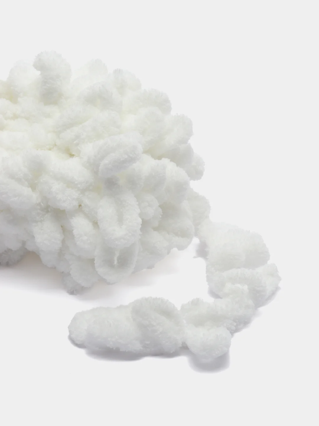 Белый пряжа турецкая Alize Puffy