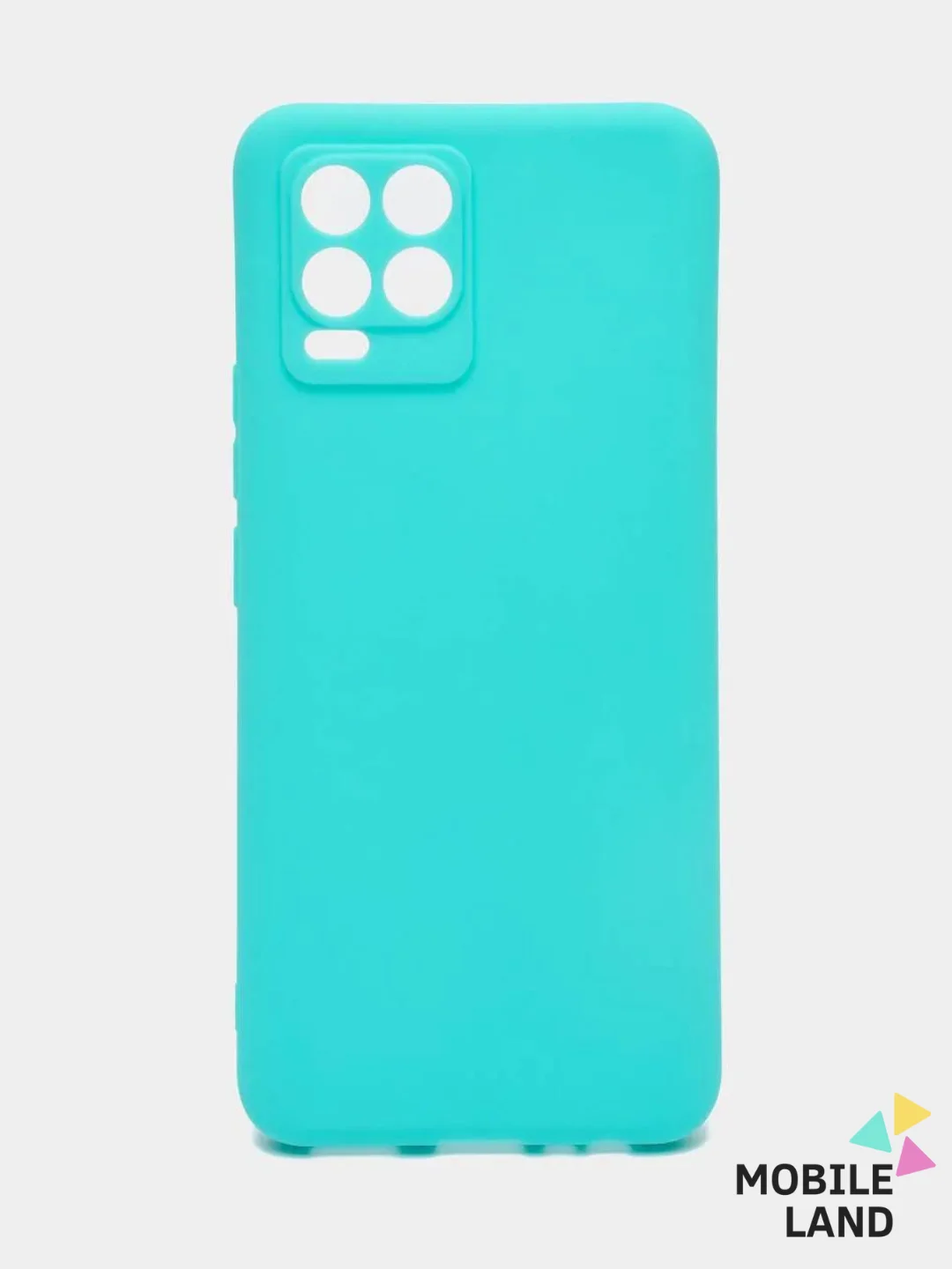 Тёмно-бирюзовый чехол Realme 8 / 8 Pro, силиконовый матовый, soft touch