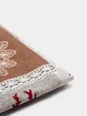 Серый меланж скатерть новогодняя декоративная Рогожка 100% хлопок