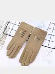 Бежевый перчатки демисезонные